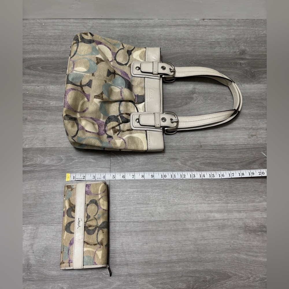 Coach Multicolor Shoulder Bag and Wallet Set - Picture 12 of 13
